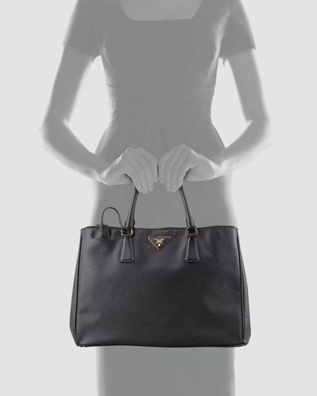 prada saffiano gardener's black tote bag|Prada saffiano tote.